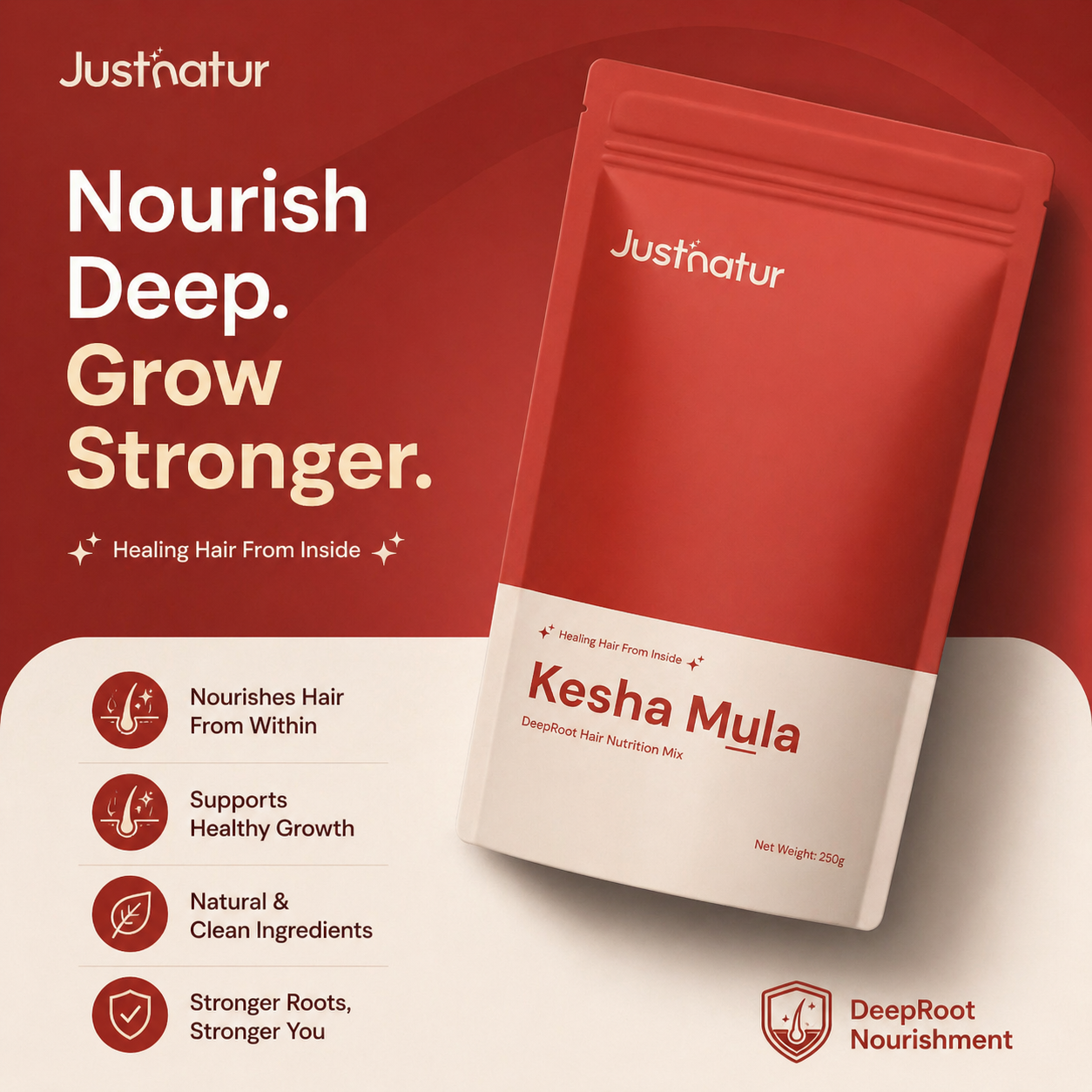 Kesha Mula - DeepRoot Nutrition Blend | 100% Clean & Natural